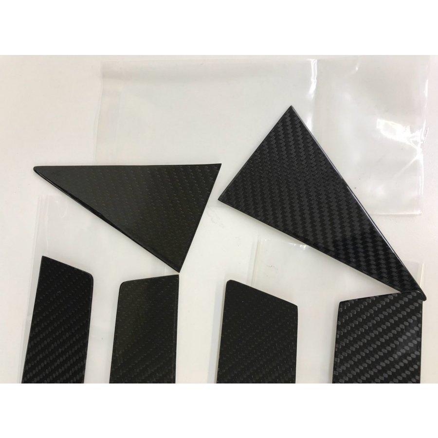 SUBARU スバル インプレッサ GRB用 リアルカーボン ピラーパネル 6点セット ピラーガーニッシュ センターピラー サイドピラー Bピラー 綾織 IMPREZA 人気商品 |  | 06