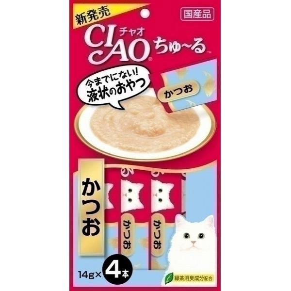 いなばペットフード　CIAOちゅ〜る　まぐろ　かつお　とりささみ　14g×4本　人気TOP3セット　賞味期限 2023.10まで |  | 02