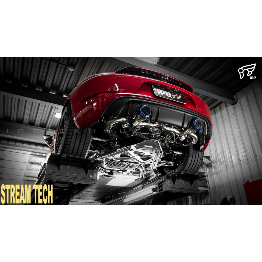 iPE イノテック PORSCHE 718 ボクスター ケイマン GTS 4.0 GT4 スパイダー用 可変バルブ マフラー ステンレス製 テールエンド ポルシェ 982 Boxster Cayman |  | 01