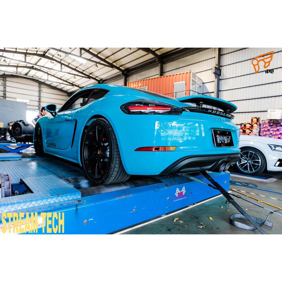 iPE イノテック PORSCHE 718 ボクスター ケイマン用 可変バルブ マフラー ステンレス製 テールエンド ポルシェ 982 Boxster Cayman S GTS | 