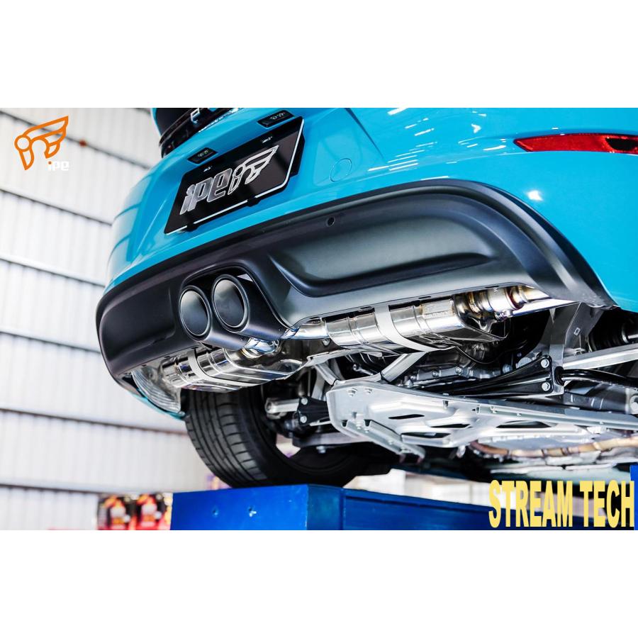 iPE イノテック PORSCHE 718 ボクスター ケイマン用 可変バルブ マフラー ステンレス製 テールエンド ポルシェ 982 Boxster Cayman S GTS |  | 02