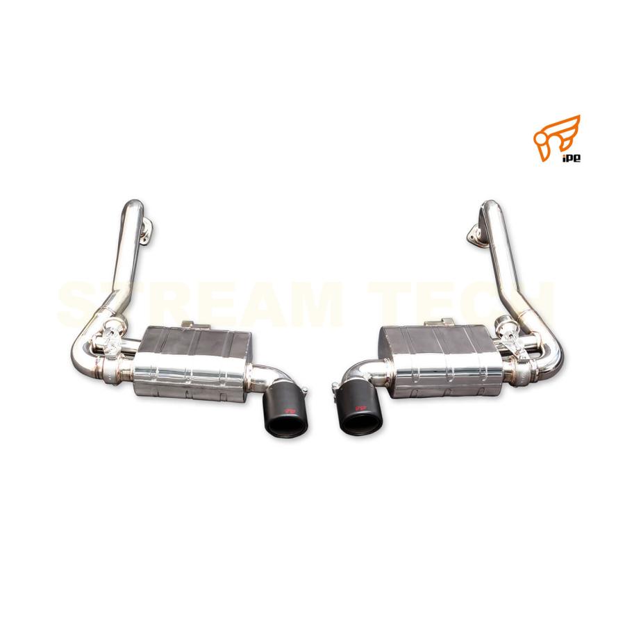iPE イノテック PORSCHE 718 ボクスター ケイマン用 可変バルブ マフラー ステンレス製 テールエンド ポルシェ 982 Boxster Cayman S GTS |  | 07
