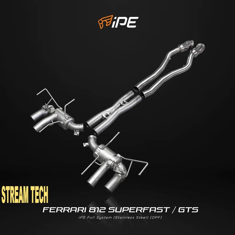 iPE イノテック Ferrari 812 スーパーファスト用 可変バルブ マフラー フルシステム ステンレス製 キャタライザー テールエンド フェラーリ Superfast GTS |  | 07
