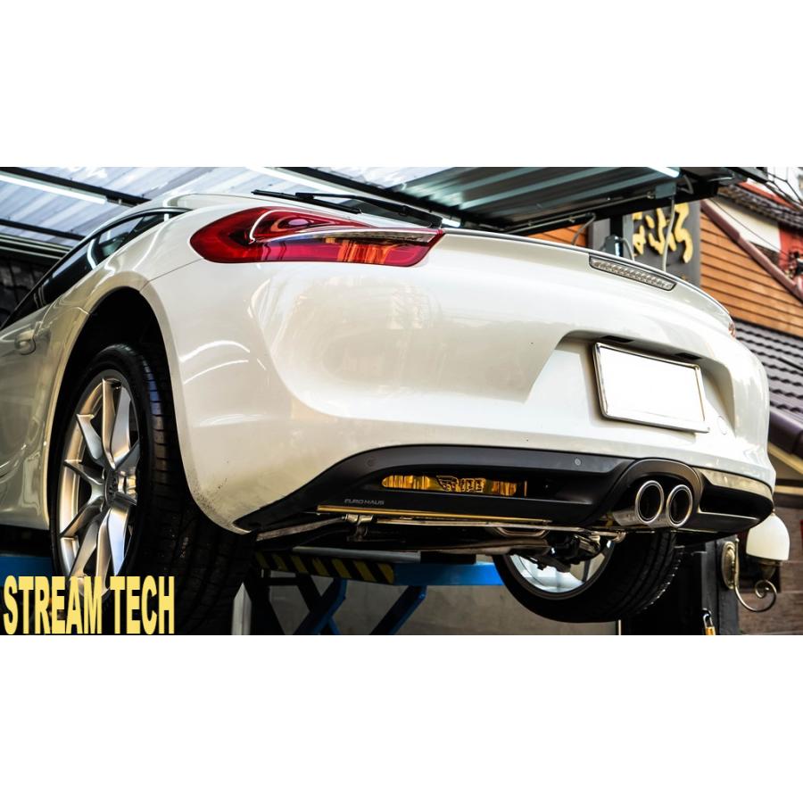 iPE イノテック PORSCHE 981 ボクスター ケイマン用 可変バルブ付き マフラー フルシステム チタン製 テールエンド ポルシェ Boxster Cayman |  | 02