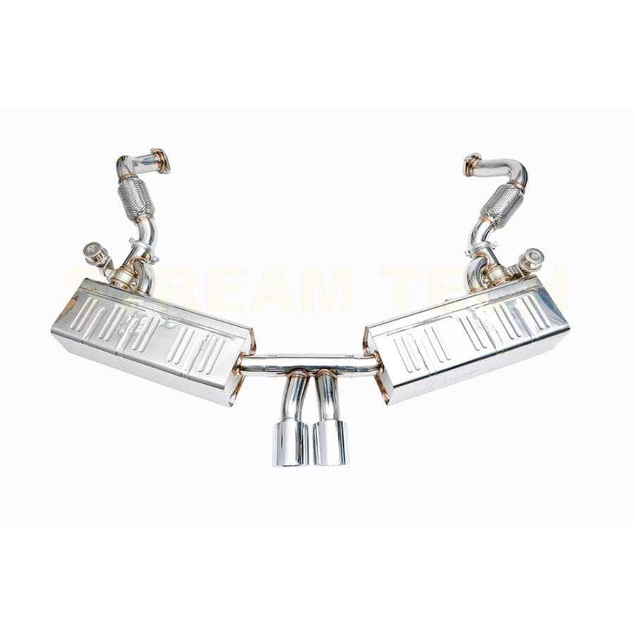 iPE イノテック PORSCHE 987 ボクスター ケイマン 後期用 可変バルブ マフラー フルシステム チタン製 テールエンド ポルシェ Boxster Cayman 987.2 |  | 08