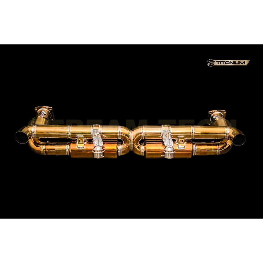 iPE イノテック PORSCHE 991 ターボ ターボ S用 可変バルブ マフラー フルシステム チタン製 テールエンド ポルシェ 911 991.1 991.2 Turbo Turbo S |  | 04