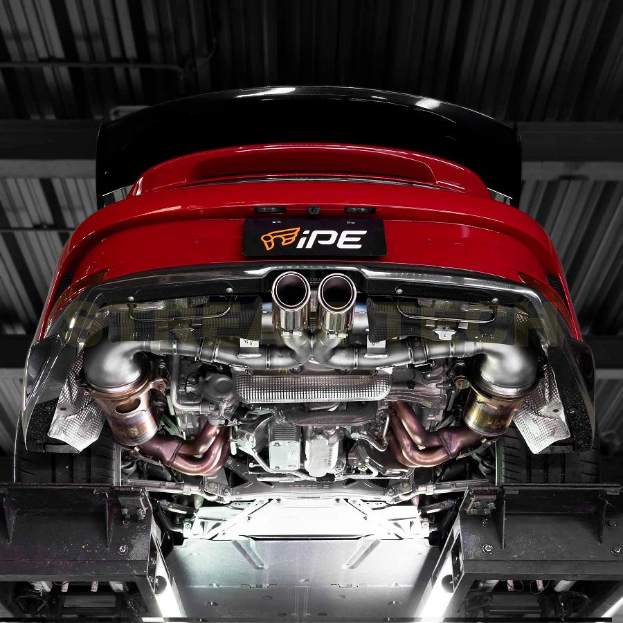 iPE イノテック PORSCHE 992 GT3用 可変バルブ マフラー フルシステム ステンレス製 キャタライザー テールエンド ポルシェ 911 992.1 GT3 RS ツーリング｜streamtech｜02