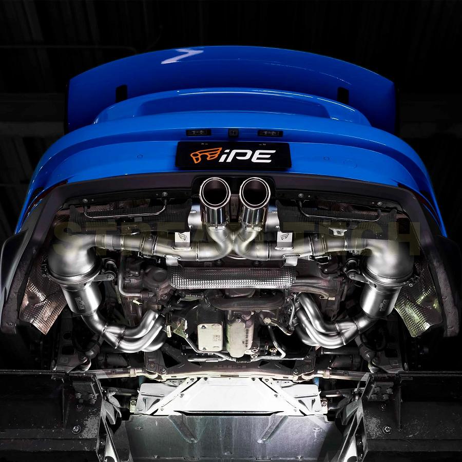 iPE イノテック PORSCHE 992 GT3用 可変バルブ マフラー フルシステム ステンレス製 キャタライザー テールエンド ポルシェ 911 992.1 GT3 RS ツーリング |  | 02