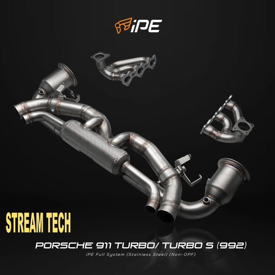 iPE イノテック PORSCHE 992 ターボ用 可変バルブ マフラー フルシステム ステンレス製 キャタライザー ポルシェ 911 992.1 Turbo S | 