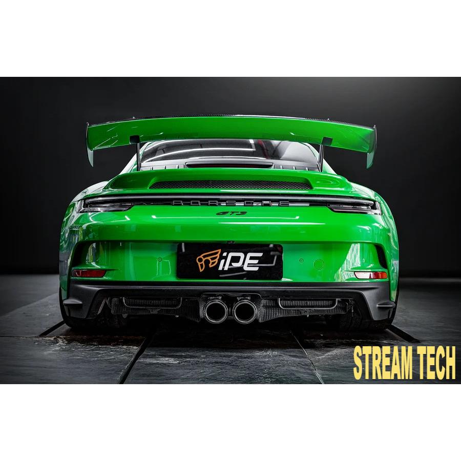 iPE イノテック PORSCHE 992 GT3用 可変バルブ マフラー F1バージョン フルシステム ステンレス製 キャタライザー テールエンド ポルシェ 911 GT3 RS ツーリング | 