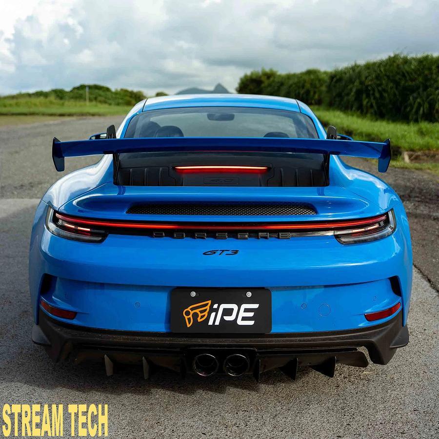 iPE イノテック PORSCHE 992 GT3用 可変バルブ マフラー F1バージョン フルシステム ステンレス製 キャタライザー テールエンド ポルシェ 911 GT3 RS ツーリング |  | 03