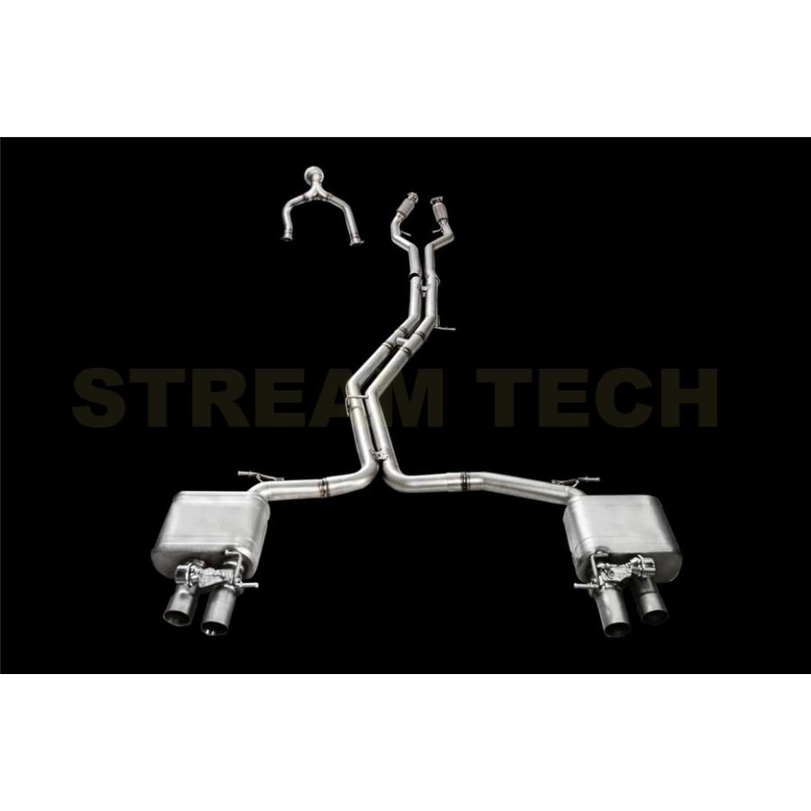 iPE イノテック AUDI C8 A6 A7 45TFSI 2.0T用 可変バルブ マフラー フルシステム ステンレス製 キャタライザー テールエンド アウディ Quattro |  | 02