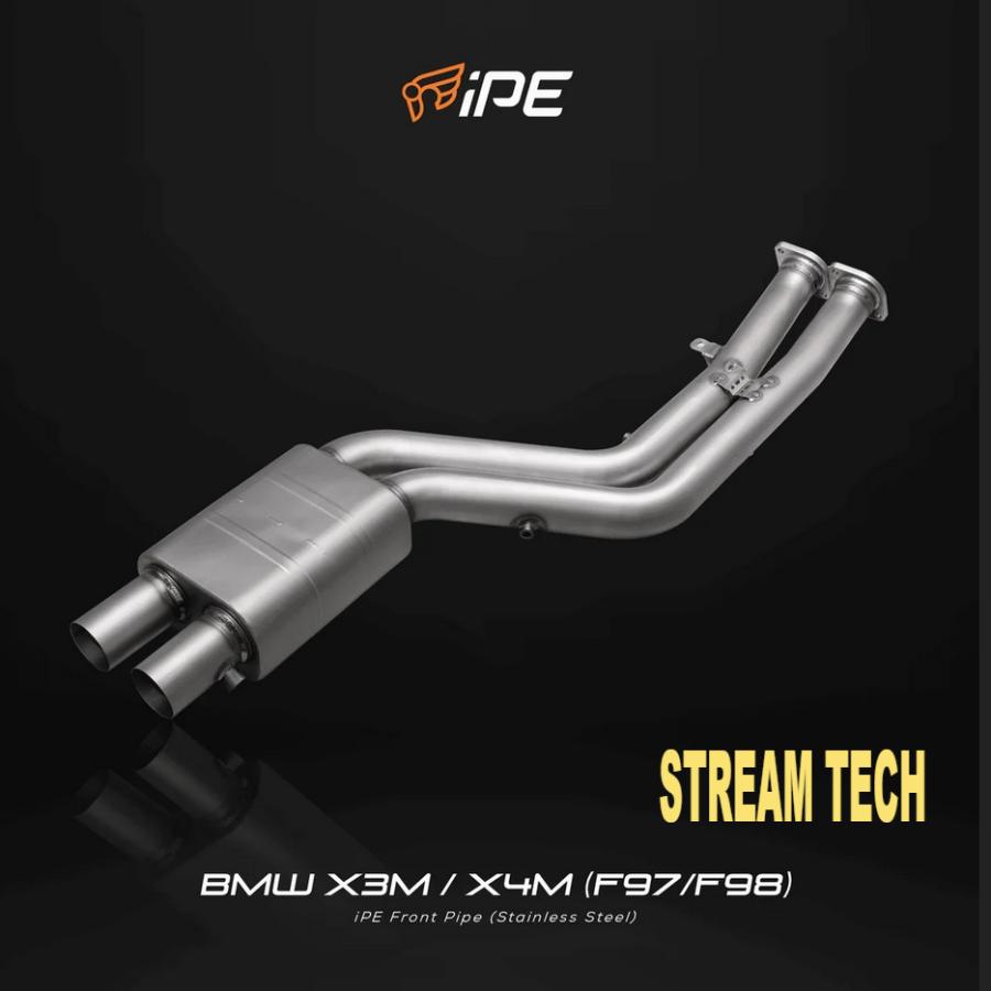 iPE イノテック BMW F97 X3M F98 X4M 3.0T 前期用 可変バルブ マフラー ステンレス製 フロントパイプ センターパイプ テールエンド |  | 02