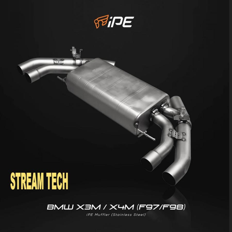 iPE イノテック BMW F97 X3M F98 X4M 3.0T 前期用 可変バルブ マフラー ステンレス製 フロントパイプ センターパイプ テールエンド |  | 04