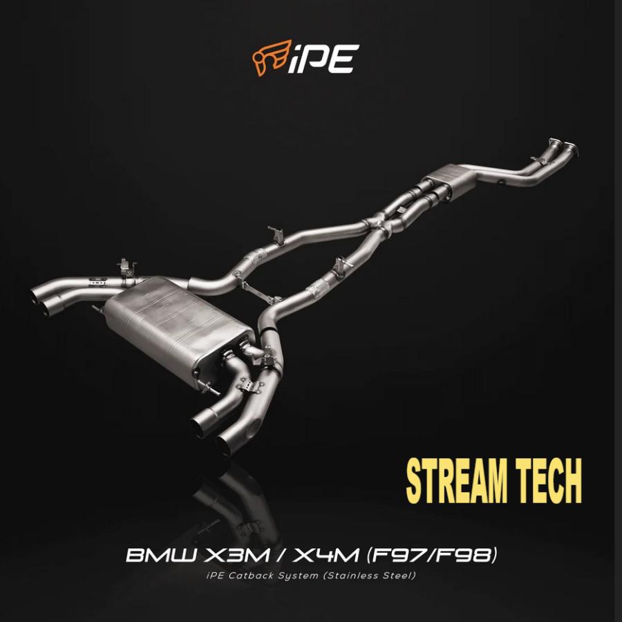 iPE イノテック BMW F97 X3M F98 X4M 3.0T 前期用 可変バルブ マフラー ステンレス製 フロントパイプ センターパイプ テールエンド |  | 05