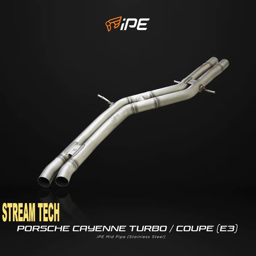 iPE イノテック PORSCHE E3 カイエン ターボ 4.0T用 可変バルブ マフラー フルシステム ステンレス製 キャタライザー テールエンド ポルシェ Cayenne Turbo S |  | 03