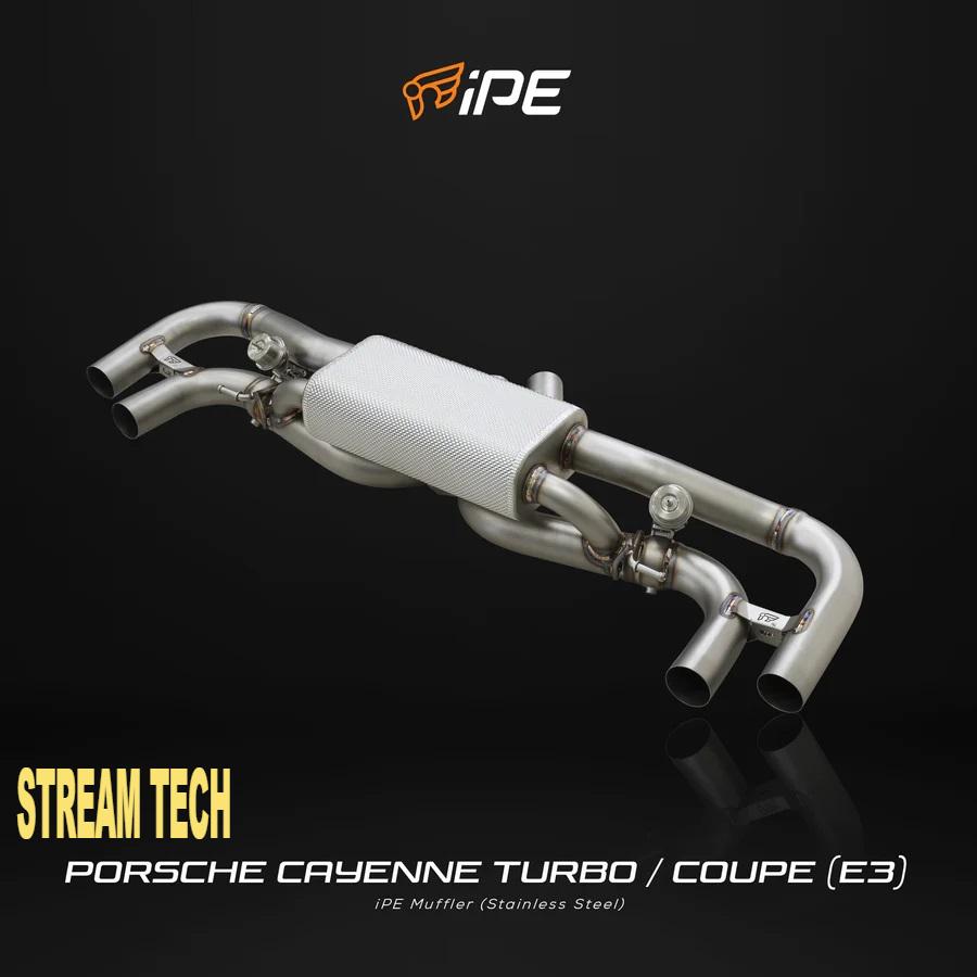 iPE イノテック PORSCHE E3 カイエン ターボ 4.0T用 可変バルブ マフラー フルシステム ステンレス製 キャタライザー テールエンド ポルシェ Cayenne Turbo S |  | 04