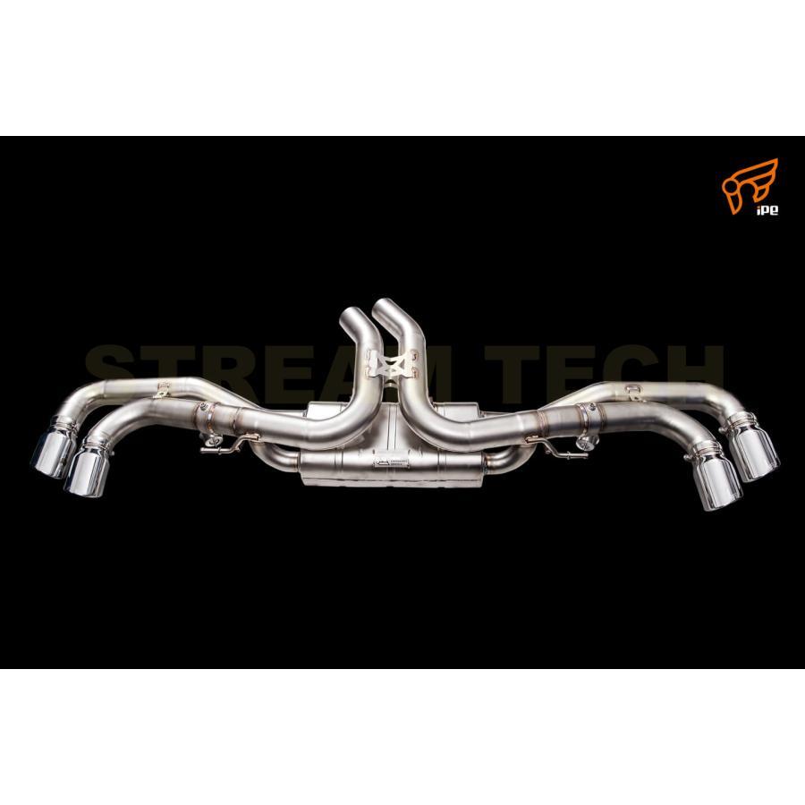 iPE イノテック PORSCHE E3 カイエン ターボ 4.0T用 可変バルブ マフラー フルシステム ステンレス製 キャタライザー テールエンド ポルシェ Cayenne Turbo S |  | 06