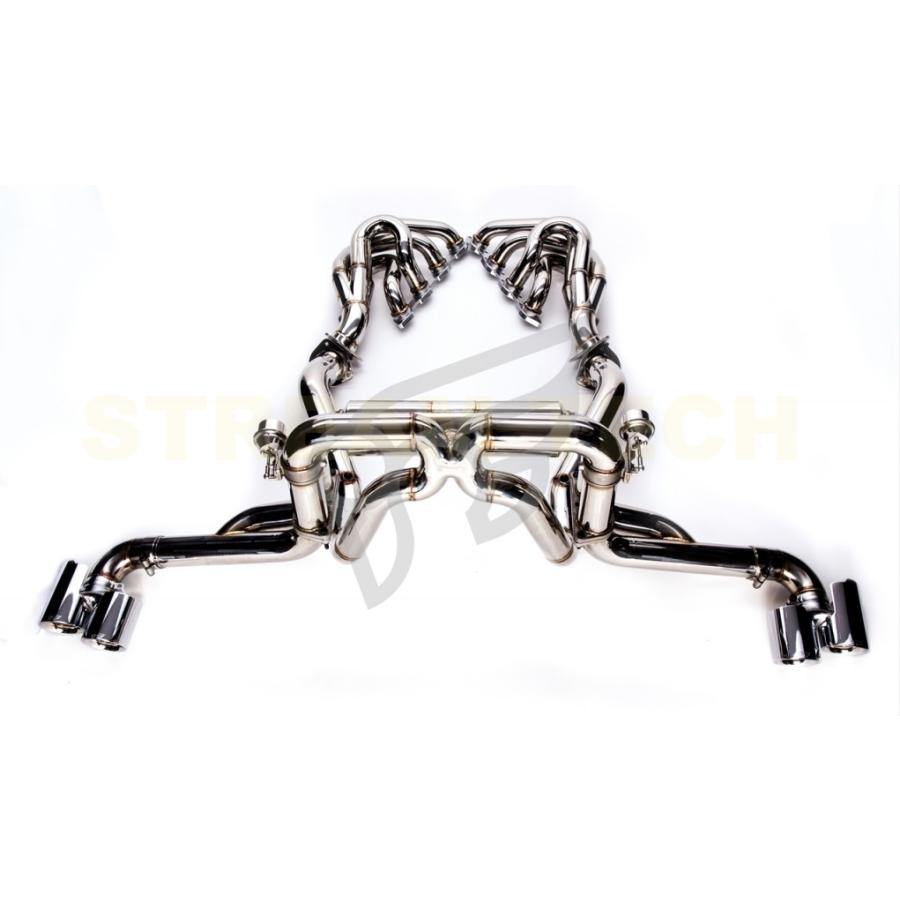 iPE イノテック Ferrari F430用 可変バルブ マフラー フルシステム ステンレス製 キャタライザー テールエンド フェラーリ スパイダー |  | 02