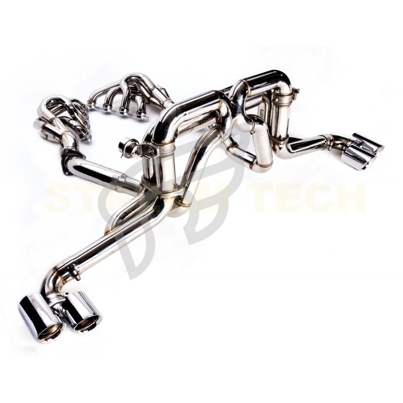 iPE イノテック Ferrari F430用 可変バルブ マフラー フルシステム ステンレス製 キャタライザー テールエンド フェラーリ スパイダー |  | 03