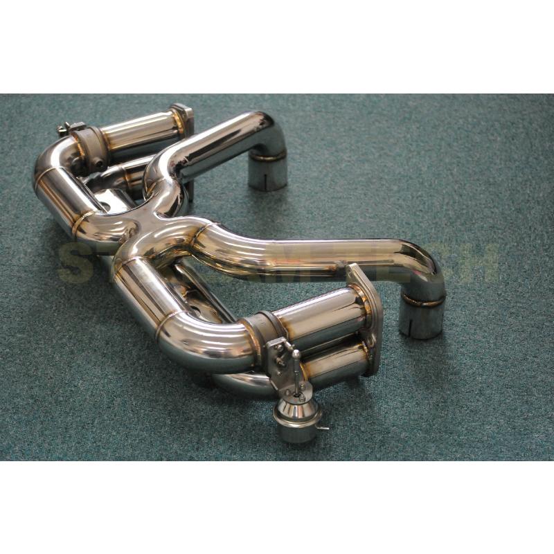 iPE イノテック Ferrari F430用 可変バルブ マフラー フルシステム ステンレス製 キャタライザー テールエンド フェラーリ スパイダー |  | 07