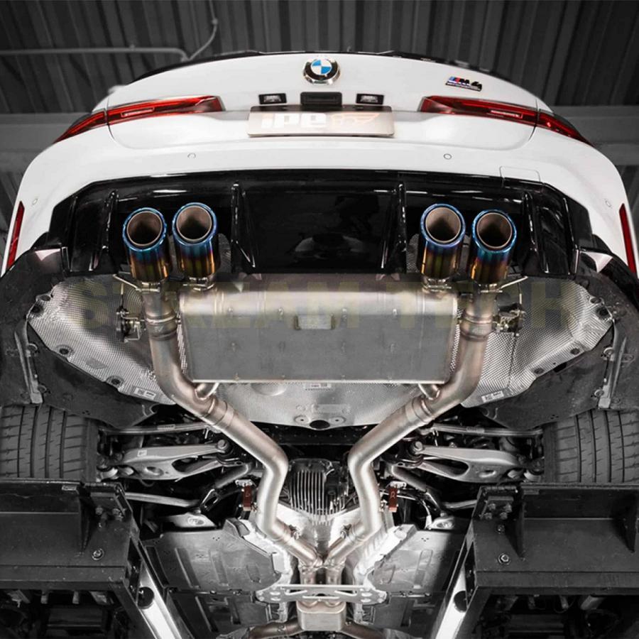  G80 M3/G82 M4用 等長ステンレス可変バルブ付きマフラー iPE イノテック BMW G80 M3 G82 M4用 可変バルブ マフラー フル