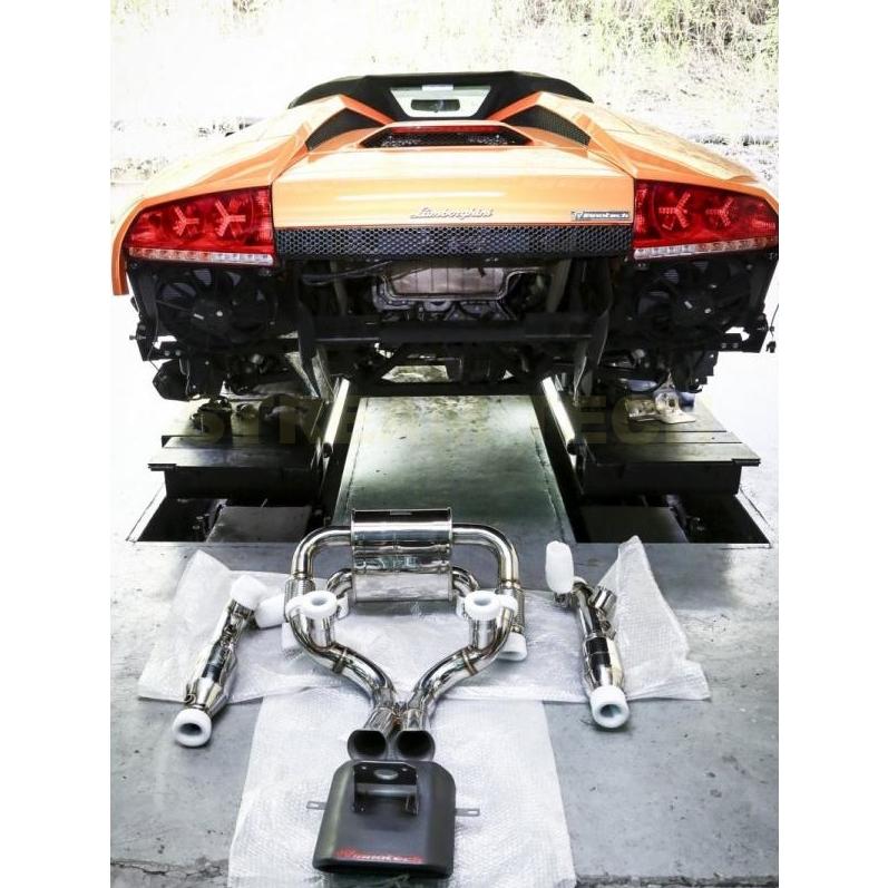 iPE イノテック Lamborghini ムルシエラゴ LP640用 可変バルブ マフラー ステンレス製 キャタライザー ランボルギーニ Murcielago Roadster |  | 04