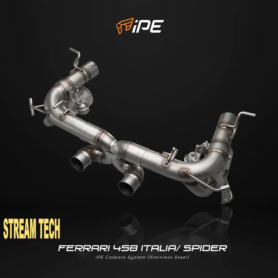 iPE イノテック Ferrari 458 イタリア スパイダー用 可変バルブ マフラー F1 Edition ステンレス製 キャタライザー テールエンド フェラーリ Italia Spider |  | 02