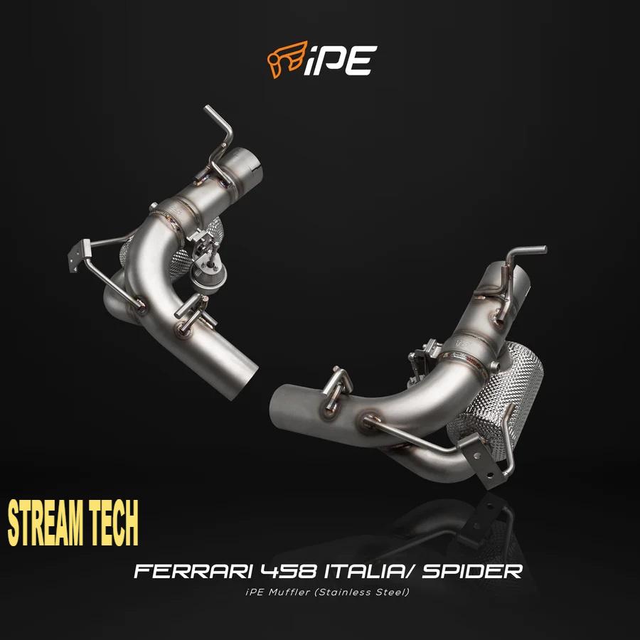 iPE イノテック Ferrari 458 イタリア スパイダー用 可変バルブ マフラー F1 Edition ステンレス製 キャタライザー テールエンド フェラーリ Italia Spider |  | 04