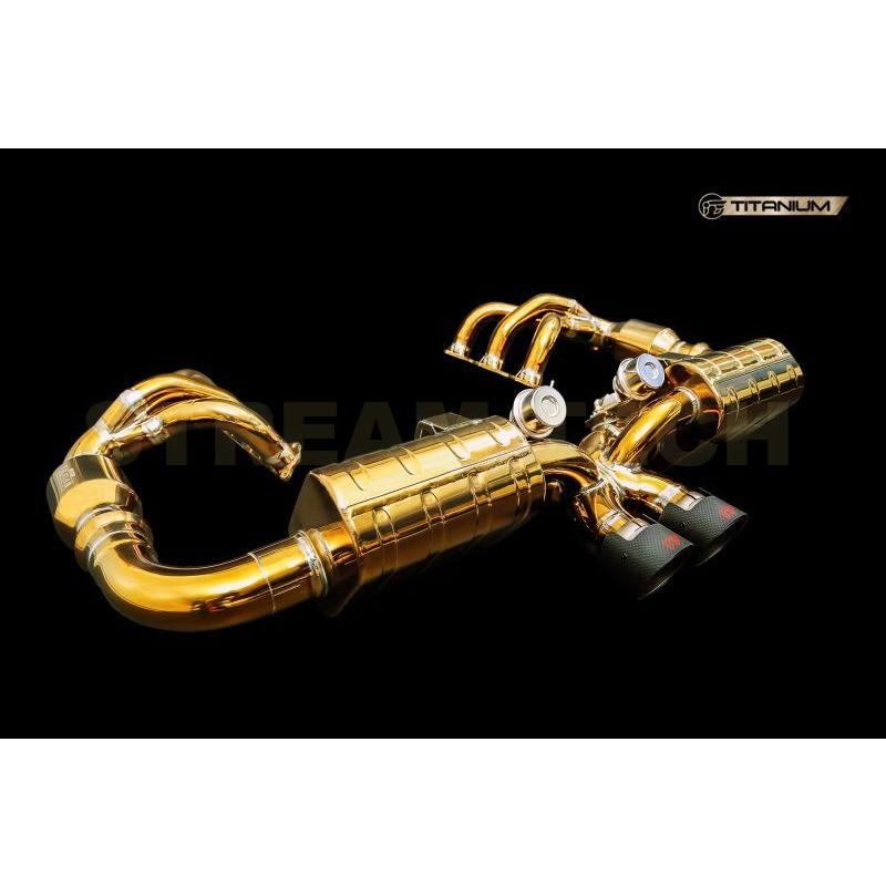 iPE イノテック PORSCHE 991 GT3 RS用 可変バルブ マフラー フルシステム チタン製 テールエンド ポルシェ 911 991.1 991.2 |  | 04