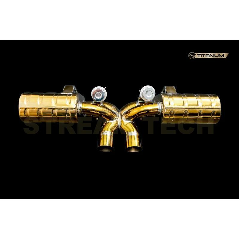 iPE イノテック PORSCHE 991 GT3 RS用 可変バルブ マフラー フルシステム チタン製 テールエンド ポルシェ 911 991.1 991.2 |  | 05