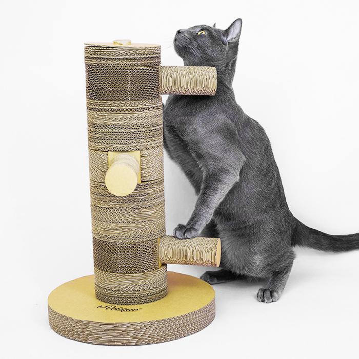 Petique ペティーク カンフーポー キャット スクラッチポスト 爪とぎ 猫 ダンボール 爪とぎ タワー 爪みがき ストレス解消 ねこ ネコ 米ブランド |  | 03