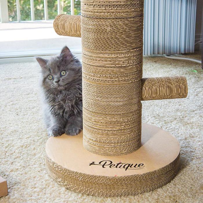 Petique ペティーク カンフーポー キャット スクラッチポスト 爪とぎ 猫 ダンボール 爪とぎ タワー 爪みがき ストレス解消 ねこ ネコ 米ブランド |  | 04