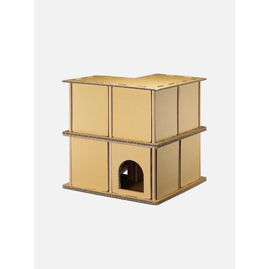 Petique ペティーク 米ブランド ルプティハウス ダンボール 段ボール ペットハウス キャットハウス 猫 ネコ ねこ 小動物 うさぎ チンチラ モルモット おもちゃ Le Petit Eco Pet House Stream Tech 通販 Yahoo ショッピング