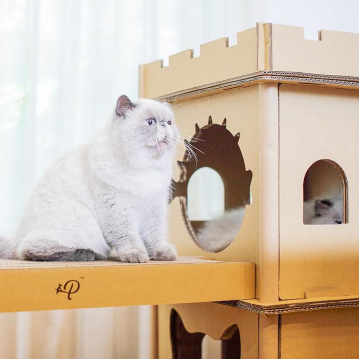 アウトレット Petique ペティーク LONDON BRIDGE PET HOUSE ロンドンブリッジペットハウス 猫 爪とぎ ペット