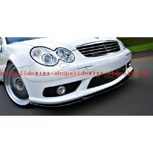 BENZ メルセデス ベンツ W209 CLK55 AMG CLK500用 カーボン フロントスポイラー リップスポイラー フロントリップ バンパーリップ アンダーリップ W203 C32 | 