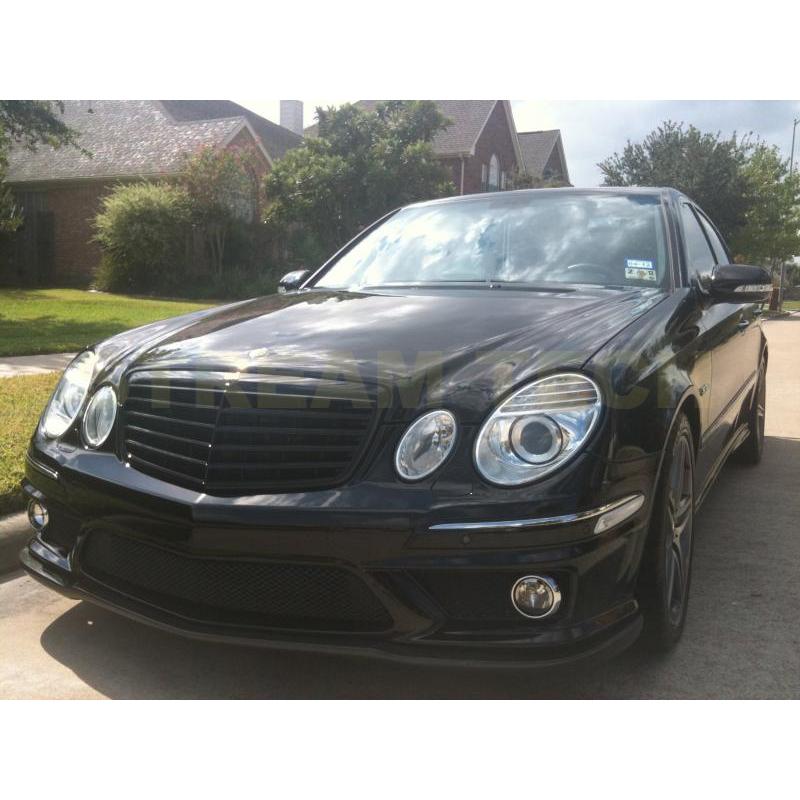 BENZ メルセデス ベンツ W211 Eクラス 後期用 艶有ブラック センターグリル フロントグリル ラジエターグリル スポーツグリル E240 E350 E500 E63 AMG 人気商品 | 