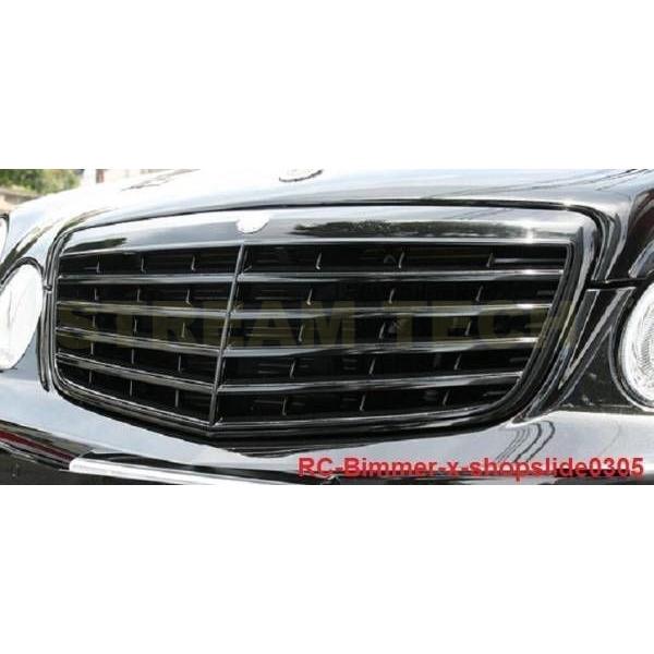 BENZ メルセデス ベンツ W211 Eクラス 後期用 艶有ブラック センターグリル フロントグリル ラジエターグリル スポーツグリル E240 E350 E500 E63 AMG 人気商品 |  | 05