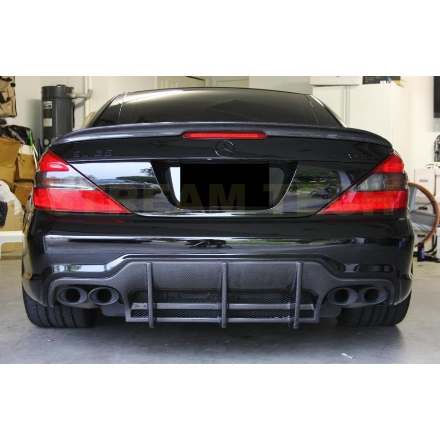 BENZ メルセデス ベンツ R230 SL用 AMGタイプ カーボン トランクスポイラー リアスポイラー リアウイング チンスポイラー カーボンスポイラー 綾織カーボン 人気 | 