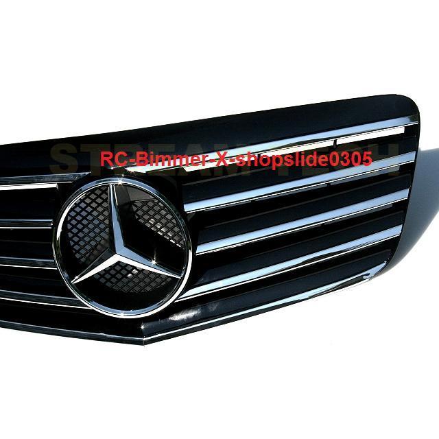BENZ メルセデス ベンツ W211 Eクラス 後期用 メッキブラック センターグリル フロントグリル ラジエターグリル スポーツグリル バンパーグリル E63 AMG 人気 |  | 02