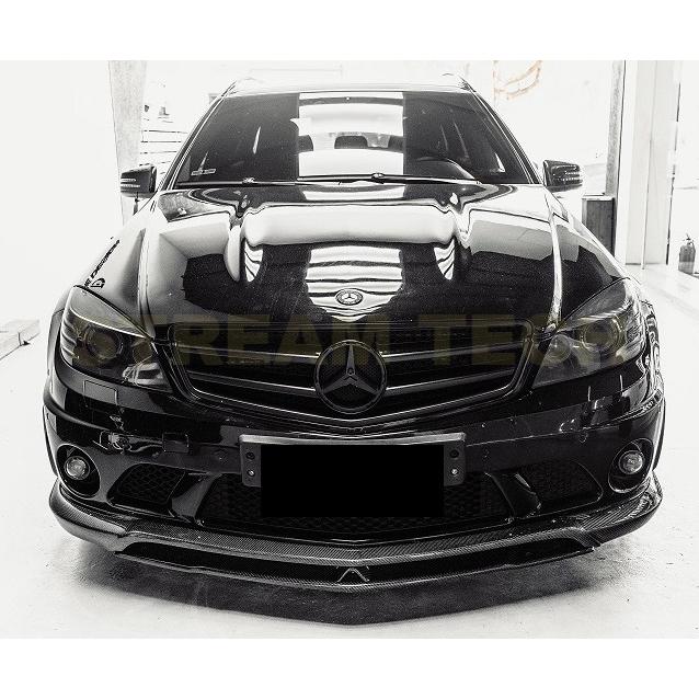 BENZ メルセデス ベンツ W204 C63 AMG 前期用 CAタイプ カーボン フロントスポイラー リップスポイラー フロントリップ 綾織 Cクラス T-1 ハーフカーボン 人気 |  | 09