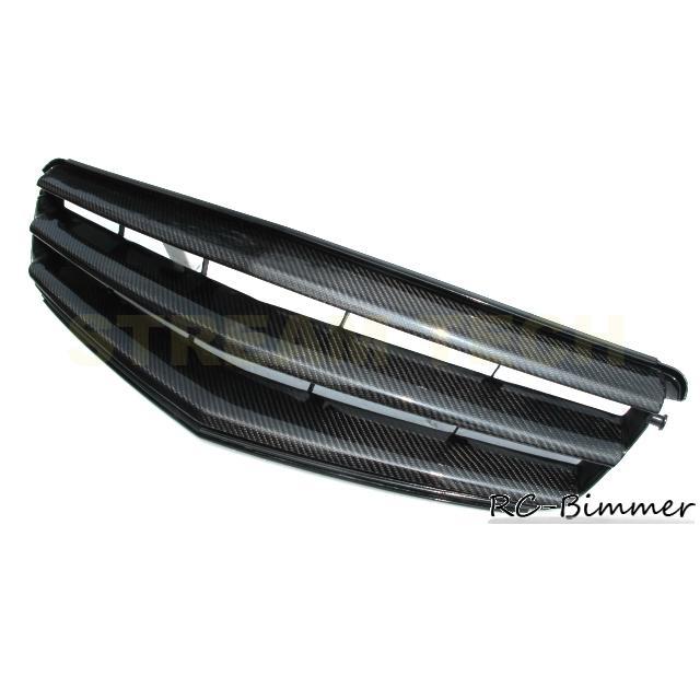 BENZ メルセデス ベンツ W204 Cクラス用 カーボン フロントグリル センターグリル ラジエターグリル バンパーグリル カーボングリル 綾織カーボン セダン ワゴン |  | 03