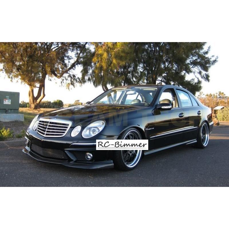 BENZ メルセデス ベンツ W211 E63 AMG用 カーボン フロントスポイラー リップスポイラー フロントリップ バンパーリップ アンダーリップ 綾織 Eクラス タイプ1 | 