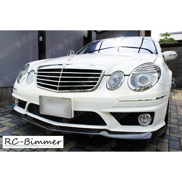 BENZ メルセデス ベンツ W211 E63 AMG用 カーボン フロントスポイラー リップスポイラー フロントリップ バンパーリップ アンダーリップ 綾織 Eクラス タイプ1 |  | 01