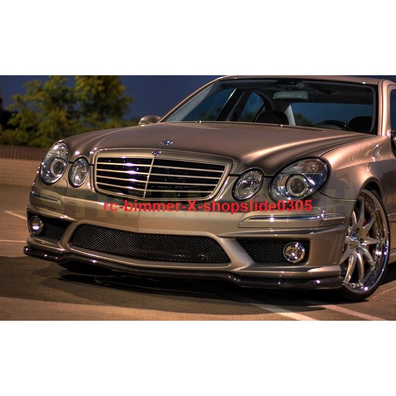 BENZ メルセデス ベンツ W211 E63 AMG用 カーボン フロントスポイラー リップスポイラー フロントリップ バンパーリップ アンダーリップ 綾織 Eクラス タイプ1 |  | 05
