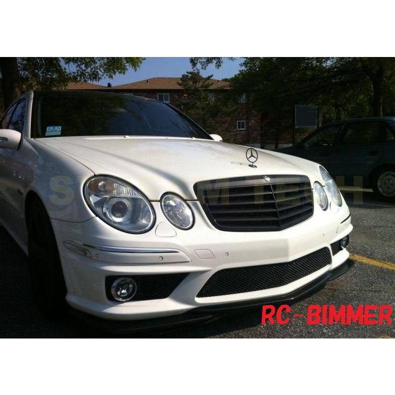 BENZ メルセデス ベンツ W211 E63 AMG用 カーボン フロントスポイラー リップスポイラー フロントリップ バンパーリップ アンダーリップ 綾織 タイプ2 人気 | 