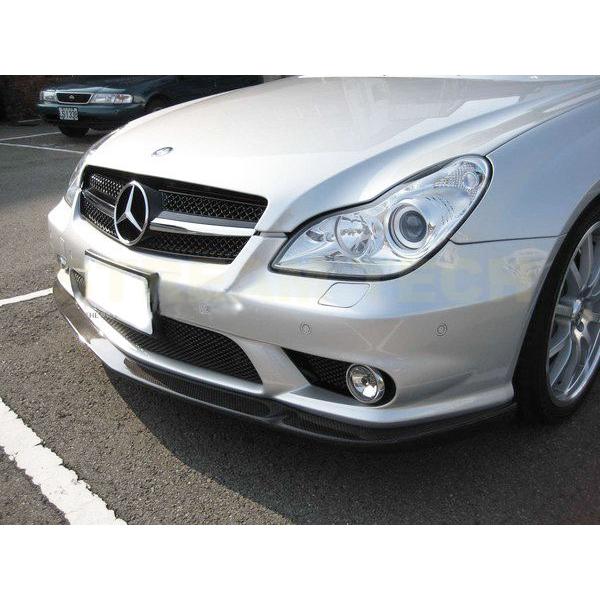 BENZ メルセデス ベンツ W219 CLS AMG用 CAタイプ カーボン フロントスポイラー リップスポイラー フロントリップ バンパーリップ 綾織 C219 CLS55 CLS63 |  | 01