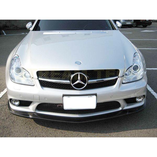 BENZ メルセデス ベンツ W219 CLS AMG用 CAタイプ カーボン フロントスポイラー リップスポイラー フロントリップ バンパーリップ 綾織 C219 CLS55 CLS63 |  | 02