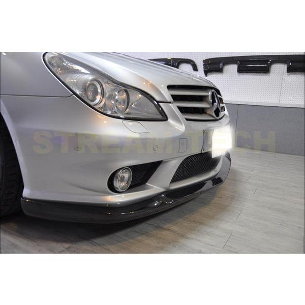 BENZ メルセデス ベンツ W219 CLS AMG用 CAタイプ カーボン フロントスポイラー リップスポイラー フロントリップ バンパーリップ 綾織 C219 CLS55 CLS63 |  | 03