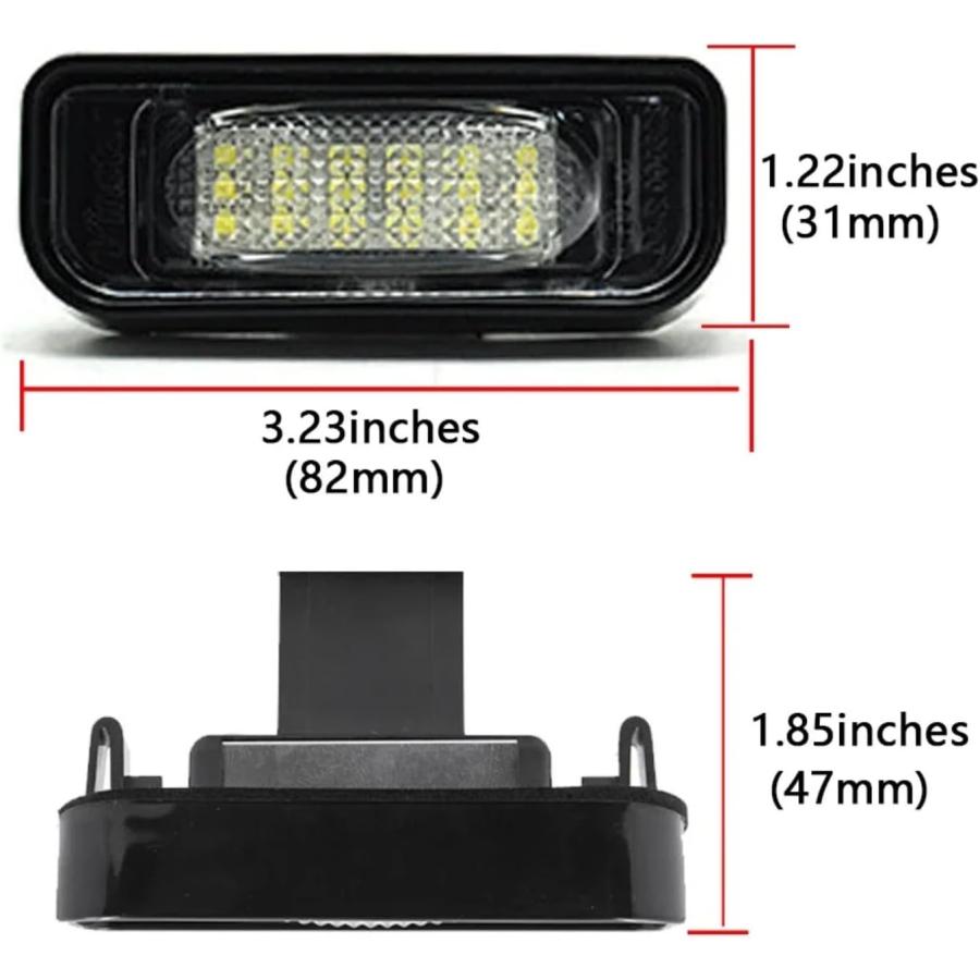 BENZ メルセデス ベンツ W220 Sクラス W215 CLクラス用 LED ライセンスランプ プレートライト ナンバー灯 LEDライト ランプ SMD AMG 人気商品 |  | 10